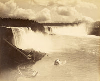 19th Century Niagara Falls Poster Print showcasing the majestic falls.