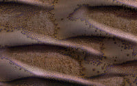 Defrosting Sand Dunes on Mars Poster Print showcasing Martian landscape.