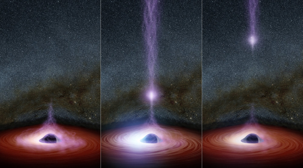 Black Hole and Corona Poster Print showcasing cosmic phenomena.