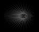 Dark Matter 'Hairs' Around Jupiter Poster Print showcasing Jupiter's atmospheric phenomena.