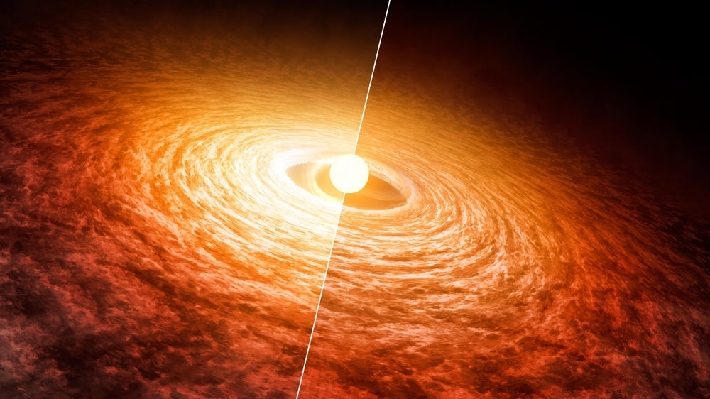 Variable Star FU Orionis Poster Print featuring a detailed celestial design.