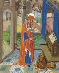 Saint Jerome Translating the Bible Poster Print - 18 x 24
