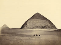 Pyramids of Dahshur, Egypt Poster Print showcasing ancient architecture