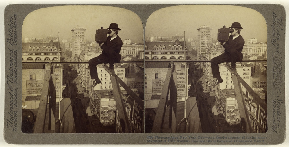 Photographing New York From Above, 1905 Poster Print showcasing urban landscape.