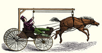 Anti-Runaway Horse Invention Poster Print showcasing a whimsical design.