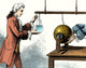 Discovery of the Leyden Jar 1746 Poster Print on premium heavy stock paper.