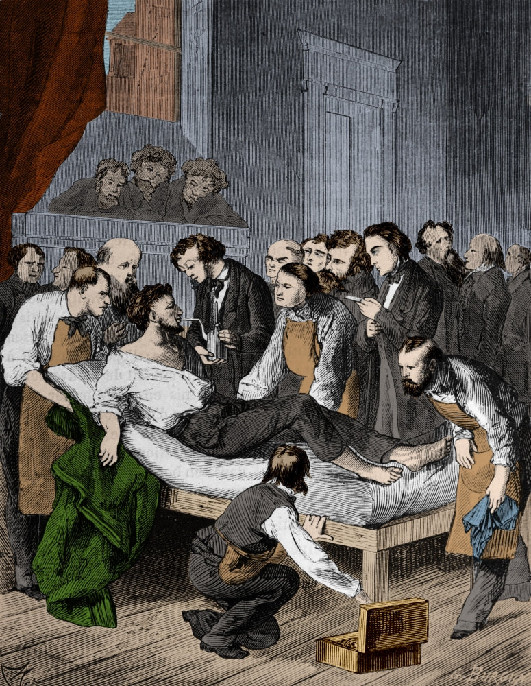 Anesthesia Poster Print from 1846 showcasing the history of medicine.