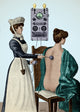 Electrotherapy Faradization 1900 Poster Print showcasing early 20th-century medical practices.