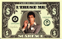 Scarface $ Bill Poster Print - 36x24 Rolled Poster