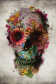 Flower Skull Poster Print by Ali Gulec - 22x34