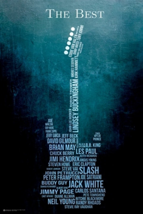 Guitar The Best Poster Print - 24x36 Rolled Poster