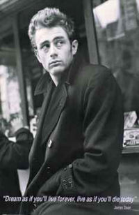 James Dean Dream as if You Live Poster - 24x36 size