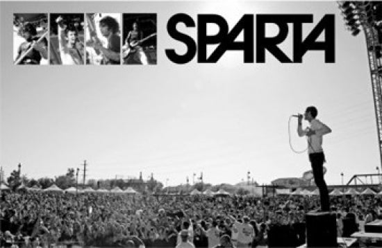 Sparta Live on Stage Poster showcasing an electrifying concert performance.
