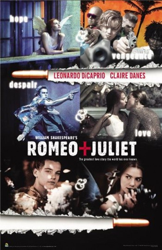 Romeo and Juliet DiCaprio & Danes Rolled Poster Print