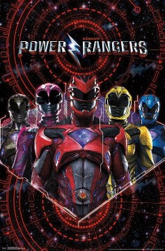 Power Rangers Poster Print - Vibrant Action Artwork