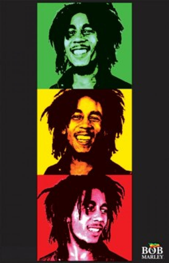 Bob Marley Black Light Velvet Poster - 23x35