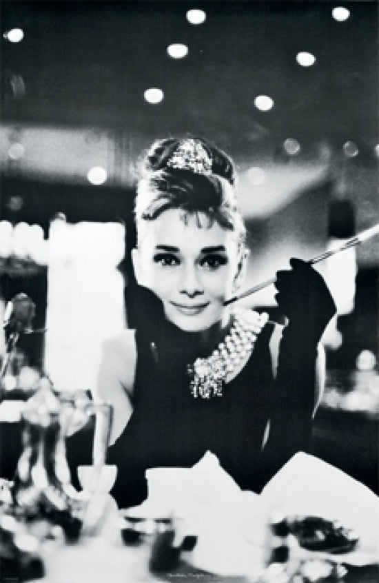 Audrey Hepburn Breakfast at Tiffany's Poster Print - 24x36