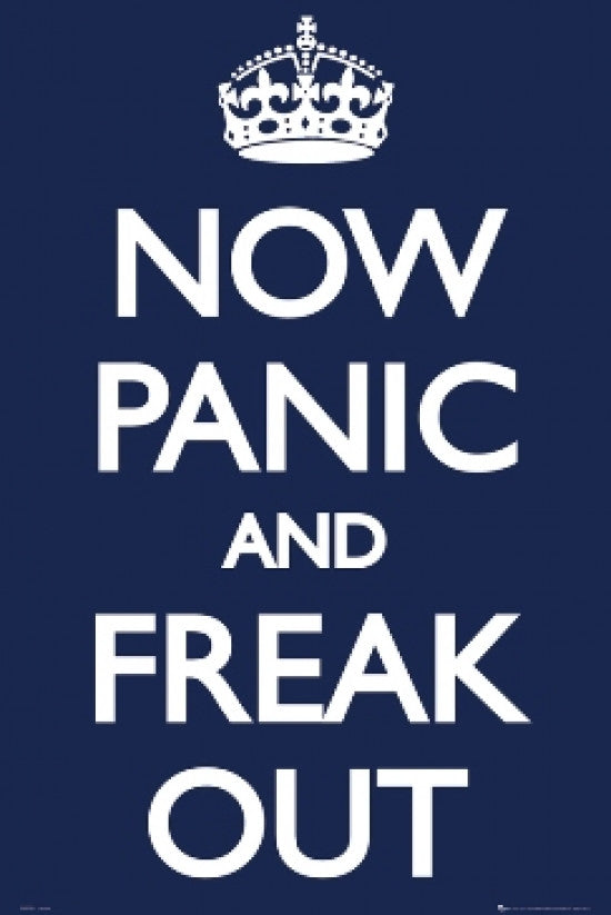Now Panic And Freak Out Poster Print - 22x34 Rolled Poster