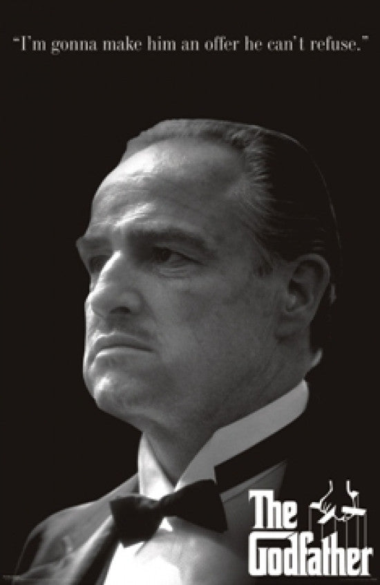 The Godfather Profile Rolled Poster Print - 22x34