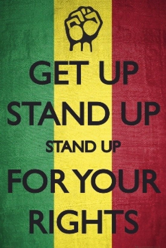 Get Up Stand Up Rolled Poster Print - 22x34