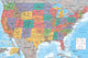 Map of the USA Rolled Poster Print - 24x36