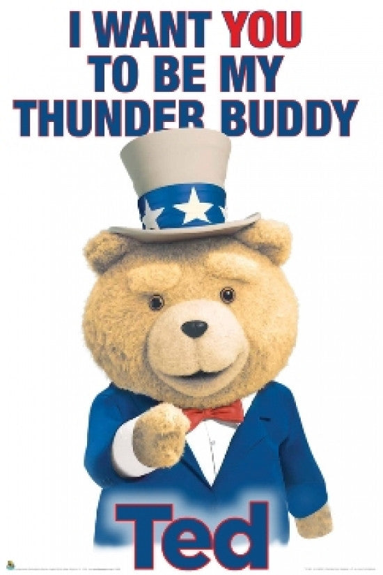 TED Thunder Buddy Rolled Poster Print - 22x34