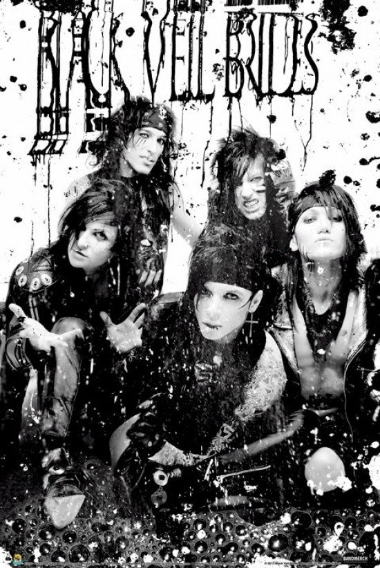 Black Veil Brides Black & White Poster Print - 24x36