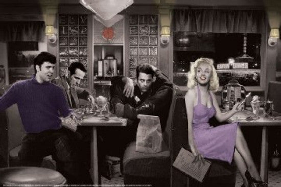 Blue Plate Diner Poster Print by Chris Consani - 22x34