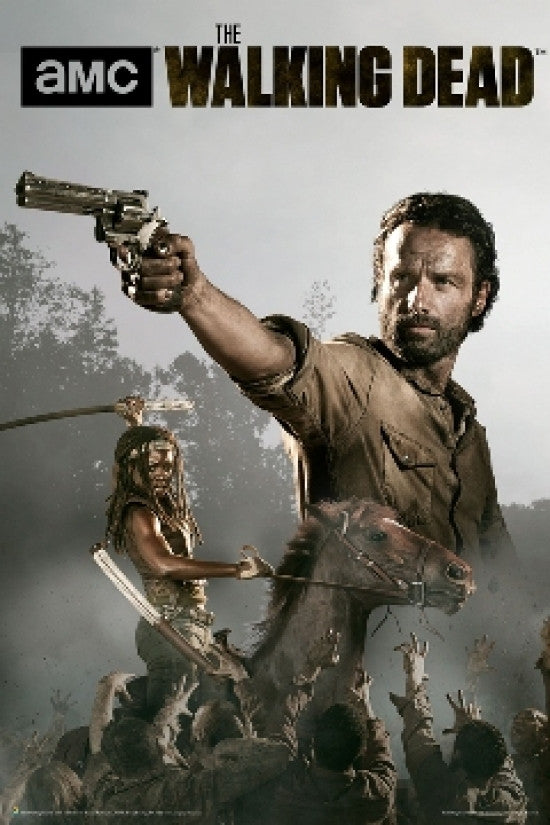 The Walking Dead Season 4 Rick and Michonne Poster Print