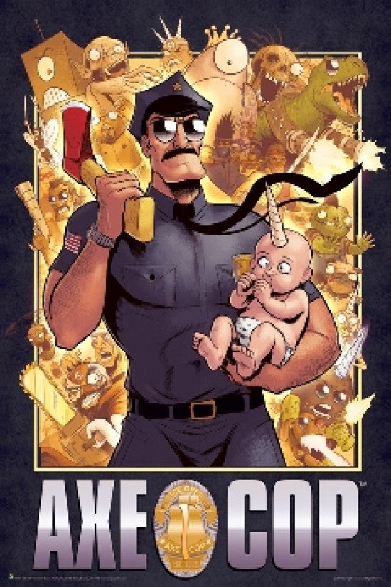 Axe Cop Cover Rolled Poster Print - 22x34