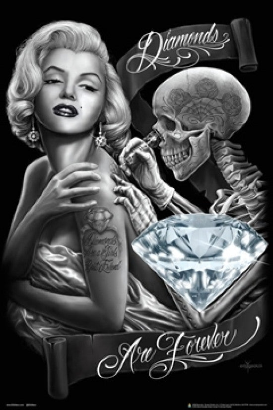 David Gonzales Art - Diamonds Rolled Poster Print