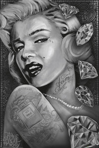 Marilyn Diamonds Poster Print by James Danger Harvey - 22x34