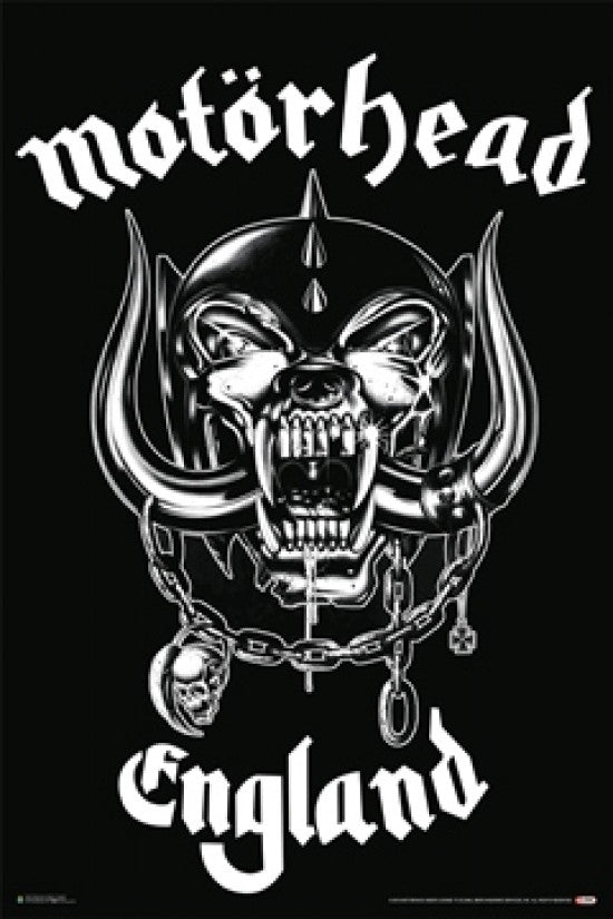 MOTORHEAD Made in England Rolled Poster Print - 24x36