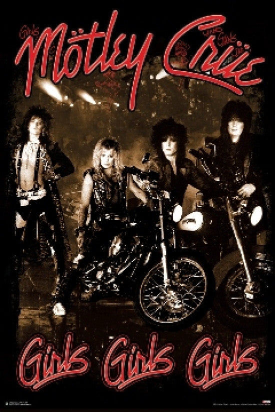 MOTLEY CRUE Girls, Girls, Girls Poster Print - 24x36