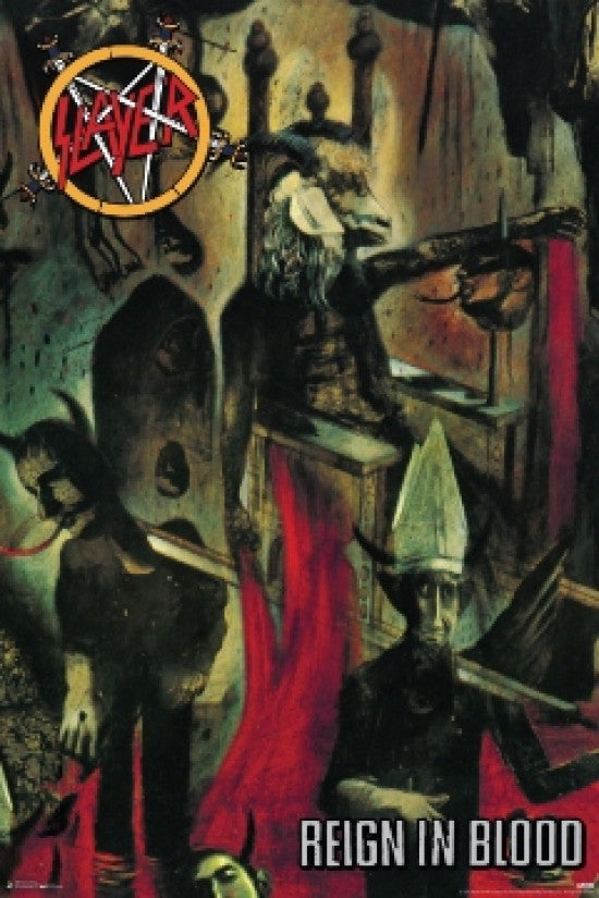 Slayer Reign In Blood Poster Print (24x36) - Perfect for Metal Fans