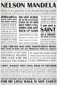 Nelson Mandela Quotes Poster showcasing inspirational quotes