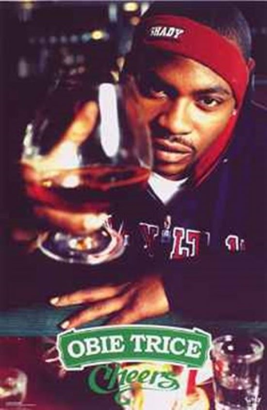Obie Trice Cheers Poster 24x36 - A vibrant print celebrating hip-hop culture.