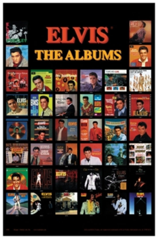 Elvis Presley Albums Poster Print - Perfect for Home or Office