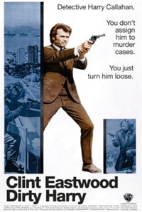 Dirty Harry Movie Poster Print Featuring Clint Eastwood