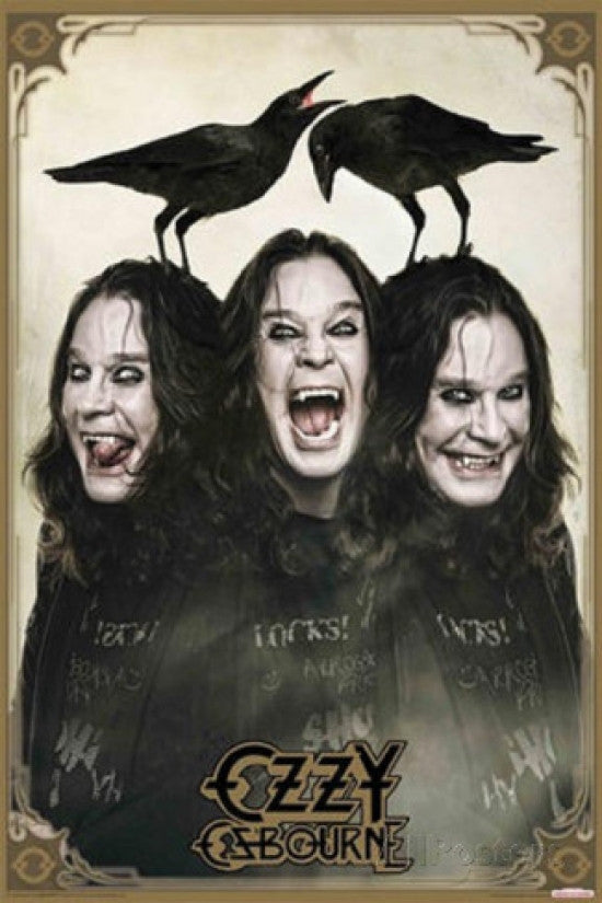 Ozzy Osbourne Crows Poster Print - Perfect for Home or Office