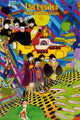 The Beatles Yellow Submarine Poster showcasing vibrant colors and iconic artwork.