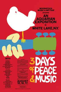Woodstock 3 Days of Peace Poster Print - 24x36
