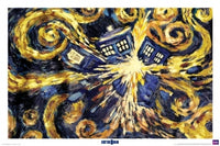 Doctor Who Exploding Tardis Poster Print - 24x36