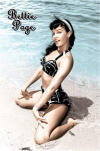Bettie Page Sand Poster Print - 24x36 Rolled Poster