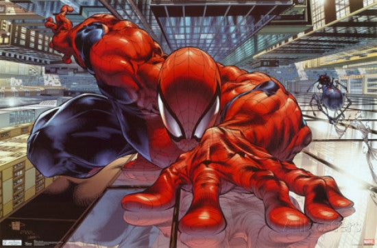 The Amazing Spiderman Wall Crawler Rolled Poster Print