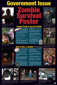 Zombie Survival Guide Rolled Poster Print 22x34
