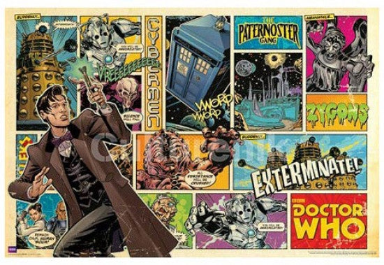 Doctor Who - The Paternoster Gang Comic Strip Poster Print