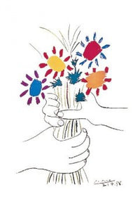 Picasso Petite Fleurs Poster Print showcasing vibrant floral art.
