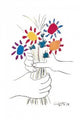 Picasso Petite Fleurs Poster Print showcasing vibrant floral art.