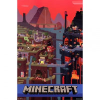 Minecraft Cube Poster showcasing vibrant colors and iconic design.